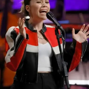 The Voice S29 Sydney Millevoi Leather Jacket For Women