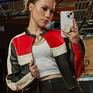 The Voice S29 Sydney Millevoi Leather Jacket Front Look