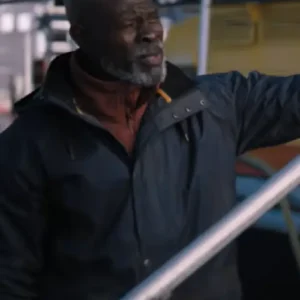 Thrash Djimon Hounsou Navy Blue Parka Coat