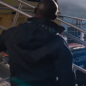 Thrash Djimon Hounsou Navy Blue Parka Coat On Sale