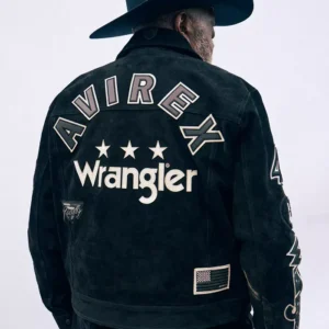 Wrangler x Avirex Suede Trucker Jacket Back