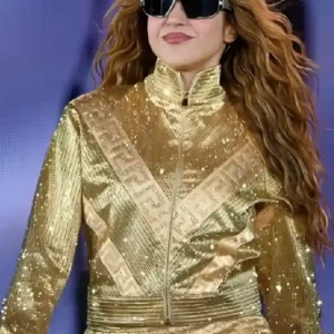 Zocalo Mexico City Shakira Golden Jacket
