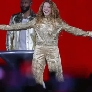 Zocalo Mexico City Shakira Golden Jacket On Sale