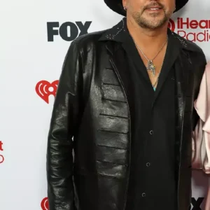 iheart Awards Jason Aldean Leather Jacket For Men