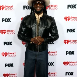 iheart Awards Shaboozey Leather Jacket