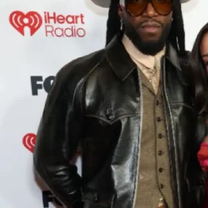 iheart Awards Shaboozey Leather Jacket On Sale
