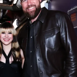 iheart awards Jason Kelce Leather Jacket