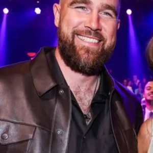 iheart awards Jason Kelce Leather Jacket For Men