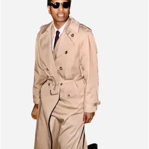 ASAP Rocky Beige Trench Coat On Sale