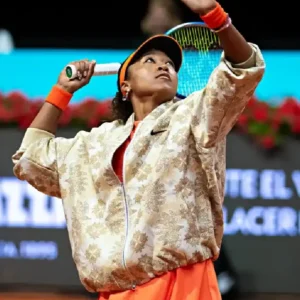 Adrid Open Naomi Osaka Gold Nike Embroidered Bomber Jacket For Men and Women
