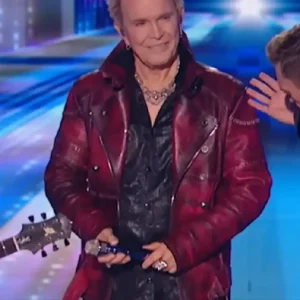 American Idol 2026 Billy Idol Red Leather Jacket