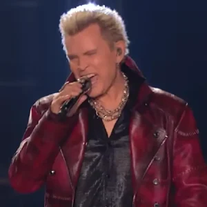 American Idol 2026 Billy Idol Red Leather Jacket Man and Women