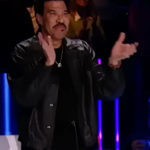 American Idol 2026 Lionel Richie Black Leather Blazer For Men