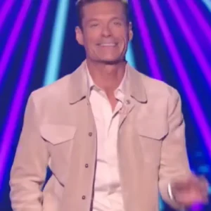 American Idol Ryan Seacrest Suede Jacket For Men