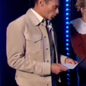 American Idol Ryan Seacrest Suede Jacket Side Look