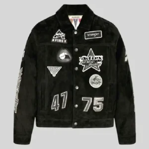 Avirex Wrangler Suede Trucker Jacket