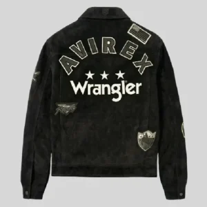 Avirex Wrangler Suede Trucker Jacket Back