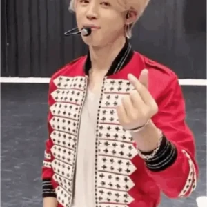 BTS Jimin Satin Bomber Jacket For Sale