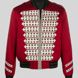 BTS Jimin Satin Bomber Jacket Front
