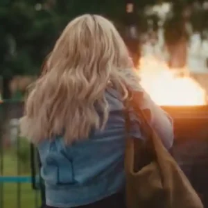 Big Mood S02 Nicola Coughlan Denim Jacket Back