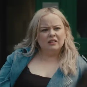 Big Mood S02 Nicola Coughlan Denim Jacket Front