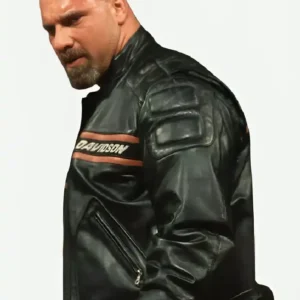 Bill Goldberg Harley Davidson Leather Jacket On Sale
