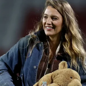 Blake Lively Wrexham VS Chelsea Denim Jacket For Women