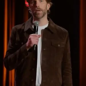 Bones and All Anthony Jeselnik Suede Leather Jacket For Men