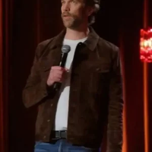 Bones and All Anthony Jeselnik Suede Leather Jacket On Sale