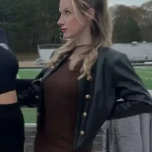 Bride for the Quarterback Christine Oswald Leather Jacket For Women