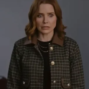 Broad Trip 2026 Sophia Bush Plaid Tweed Jacket