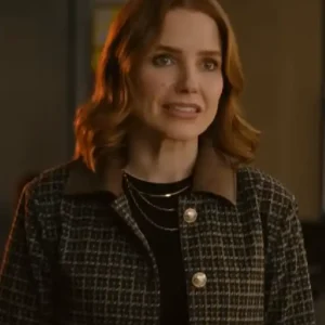 Broad Trip 2026 Sophia Bush Plaid Tweed Jacket For Sale