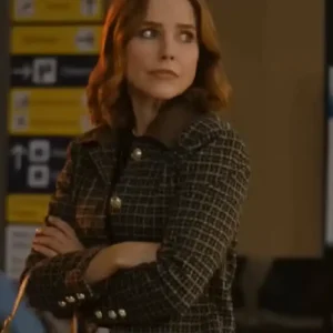 Broad Trip 2026 Sophia Bush Plaid Tweed Jacket Sale For Women