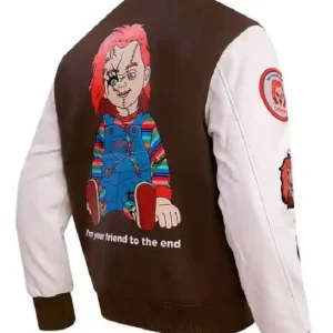 Brown Chucky Varsity Jacket On Sale