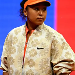 Buy Adrid Open Naomi Osaka Gold Nike Embroidered Bomber Jacket