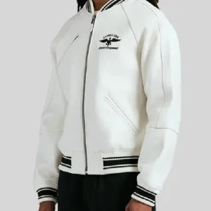 Buy Avirex Stadium Embroidered Leather Jacket