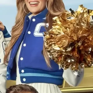 Buy Carrie Underwood American Idol S24 2026 Blue and White Wool Varsity Jacket For Men and Women