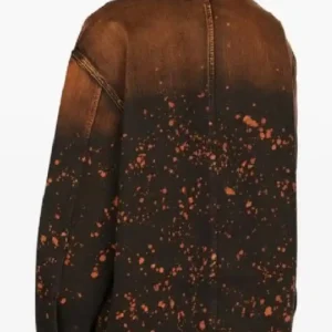 Buy Chris Tungseth TV Series American Idol S24 Paint Splatter Brown Denim Jacket