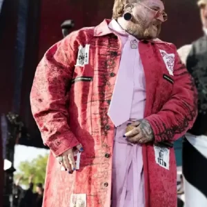 Buy Coachella 2026 Teddy Swims Red Coat