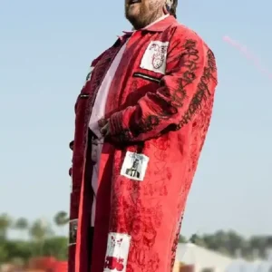 Buy Coachella 2026 Teddy Swims Red Coat For Men