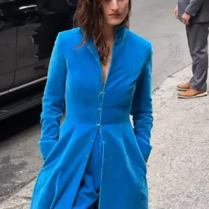 Buy Grace Gummer Love Story Screening 2026 NYC Blue Long Coat