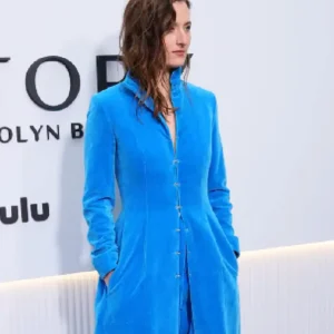Buy Grace Gummer Love Story Screening 2026 NYC Blue Velvet Long Coat