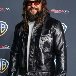Buy Jason Momoa CinemaCon Black Leather Jacket