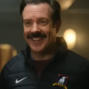 Buy Jason Sudeikis TV Series Ted Lasso 2026 Ted Lasso Navy Puffer Jacket For Men and Women