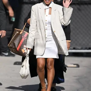 Buy Keke Palmer Los Angeles California 2026 Oversized Cotton Blazer For Women