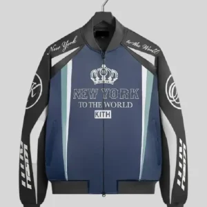 Buy Kith Roy Racing Nylon Navy and Black Bomber Jacket