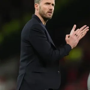 Buy Michael Carrick Manchester United vs Brentford Premier League Black Blazer