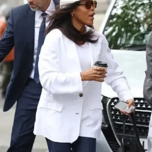 Buy Rapper Eve Global Radio Studios 2026 White Blazer For Women
