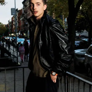 Buy Timothee Chalamet LA 2026 Black Leather Jacket For Men and Women