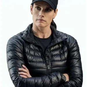 CIA 2026 Missy Peregrym Black Puffer Jacket